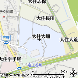 京都府京田辺市大住大畑周辺の地図