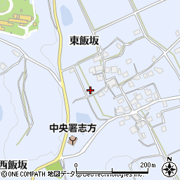 兵庫県加古川市志方町東飯坂250周辺の地図