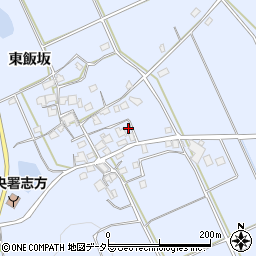 兵庫県加古川市志方町東飯坂171周辺の地図