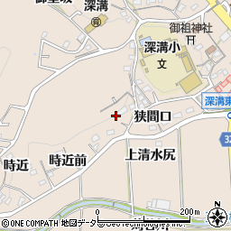 愛知県額田郡幸田町深溝時近前1-4周辺の地図