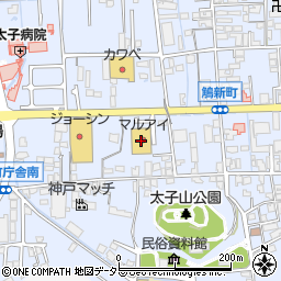 マルアイいかるが店周辺の地図