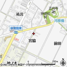 愛知県西尾市吉良町木田宮脇33周辺の地図