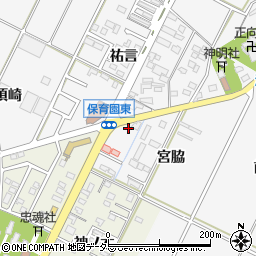 愛知県西尾市吉良町木田宮脇3周辺の地図