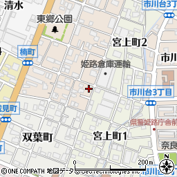 兵庫県姫路市楠町13周辺の地図