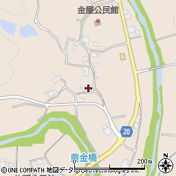 兵庫県三木市細川町金屋525周辺の地図