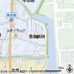 愛知県知多郡武豊町東大高豊倉新田周辺の地図