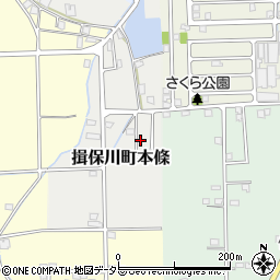 兵庫県たつの市東雲台周辺の地図