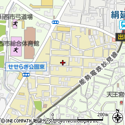 兵庫県川西市美園町9-19周辺の地図