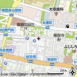 兵庫県姫路市総社本町161周辺の地図