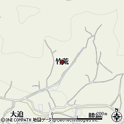 愛知県蒲郡市豊岡町竹荒周辺の地図