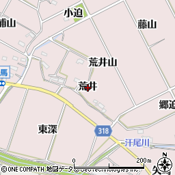 愛知県西尾市吉良町駮馬荒井周辺の地図