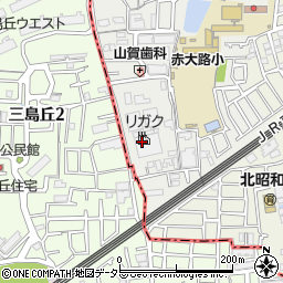 大阪府高槻市赤大路町14周辺の地図