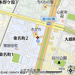 星乃珈琲店 豊川店周辺の地図