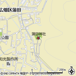 蒲田神社周辺の地図