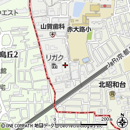 大阪府高槻市赤大路町13周辺の地図