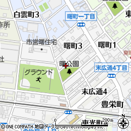 愛知県豊川市曙町周辺の地図
