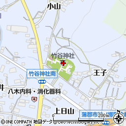 竹谷神社周辺の地図