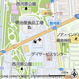 ファミリーマート茨木西河原店周辺の地図