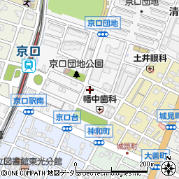 兵庫県姫路市城東町京口台117周辺の地図
