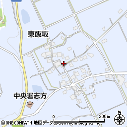兵庫県加古川市志方町東飯坂195周辺の地図