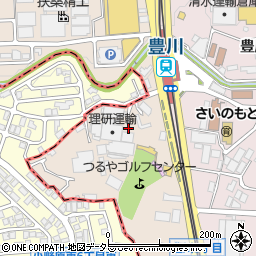 大阪府茨木市西豊川町周辺の地図