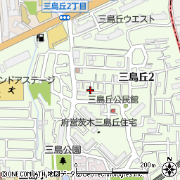 大阪府茨木市三島丘周辺の地図