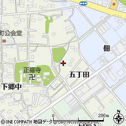 愛知県豊川市白鳥町五丁田38-1周辺の地図