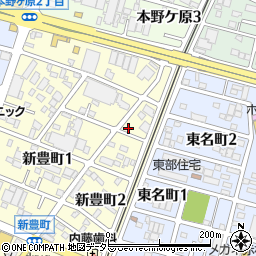 愛知県豊川市新豊町2丁目124周辺の地図