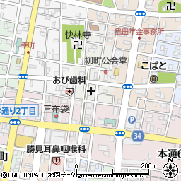 静岡県島田市柳町周辺の地図