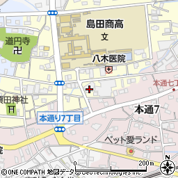 静岡県島田市祇園町8715周辺の地図
