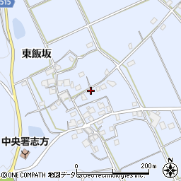 兵庫県加古川市志方町東飯坂181周辺の地図