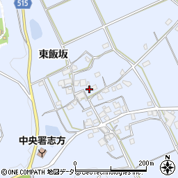 兵庫県加古川市志方町東飯坂196周辺の地図