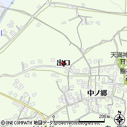 京都府城陽市中出口周辺の地図