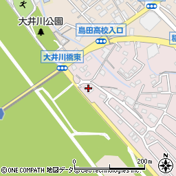 大井川周辺の地図