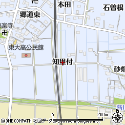 愛知県知多郡武豊町東大高知里付周辺の地図