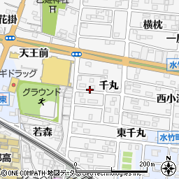 愛知県蒲郡市水竹町千丸周辺の地図