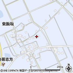 兵庫県加古川市志方町東飯坂185周辺の地図