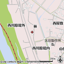 愛知県豊橋市賀茂町林周辺の地図