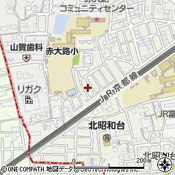 大阪府高槻市赤大路町3周辺の地図