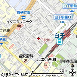 名鉄協商白子駅前第５駐車場周辺の地図
