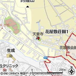 天童禅寺周辺の地図