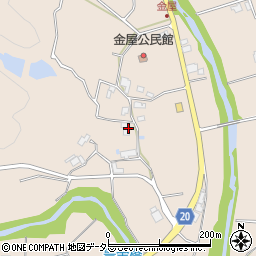 兵庫県三木市細川町金屋382周辺の地図