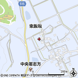 兵庫県加古川市志方町東飯坂259周辺の地図