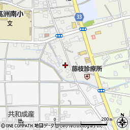 藁科秀石材店　展示場周辺の地図