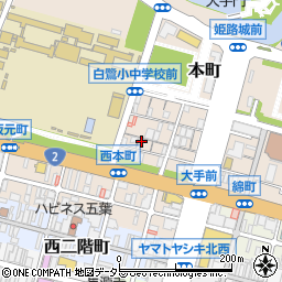 兵庫県姫路市本町33周辺の地図