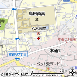 八木医院周辺の地図