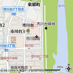 県公社姫路市川団地６号棟周辺の地図