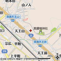 愛知県額田郡幸田町深溝馬場周辺の地図