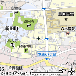 静岡県島田市祇園町周辺の地図