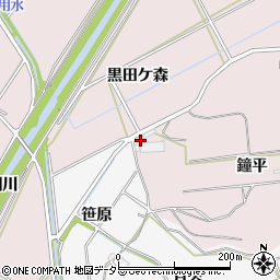 愛知県豊橋市石巻西川町鐘平周辺の地図